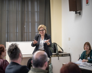 Dr. Pantóné dr. Naszályi Dóra és Dr. Somló Katalin workshopja az Országos Némettanári Konferencián