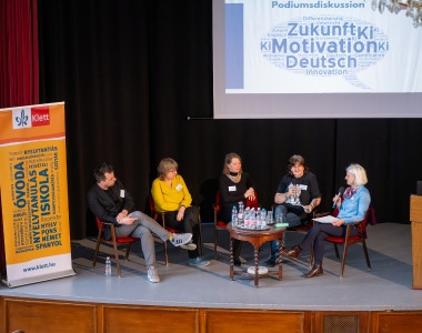 Pódiumbeszélgetés az Országos Némettanári Konferencián