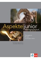 Aspekte junior B1 plus Übungsbuch mit Audios online