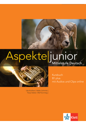 Aspekte junior B1 plus Kursbuch mit Audios und Clips online