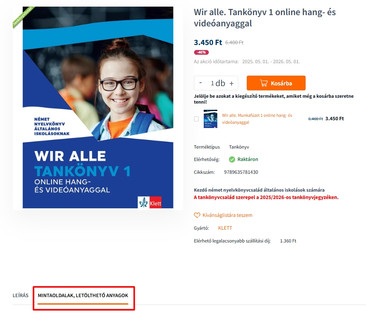 Mintaoldalak, letölthető anyagok PC