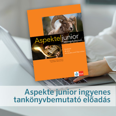 Jelentkezzen Aspekte junior tankönyvbemutató előadásunkra!