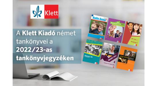 A Klett Kiadó tankönyvei a 2022/2023-as tankönyvjegyzéken
