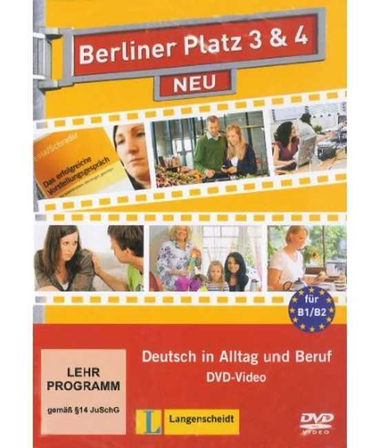 Berliner Platz 3&amp;4 Neu DVD Deutsch in Alltag und Beruf