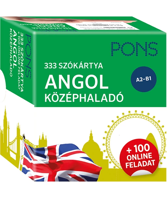 PONS 333 szókártya Angol középhaladó plusz 100 online feladat