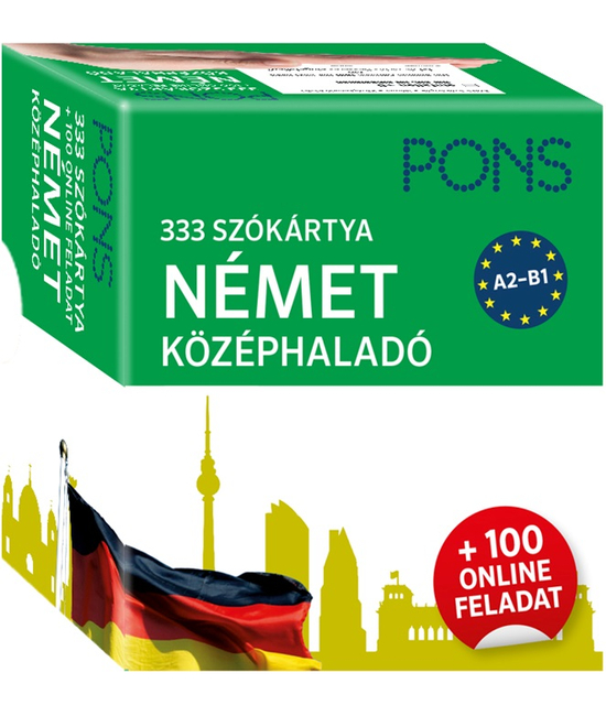 PONS 333 szókártya Német középhaladó plusz 100 online feladat