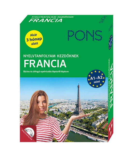 PONS Nyelvtanfolyam Kezdőknek FRANCIA plusz ONLINE hanganyag