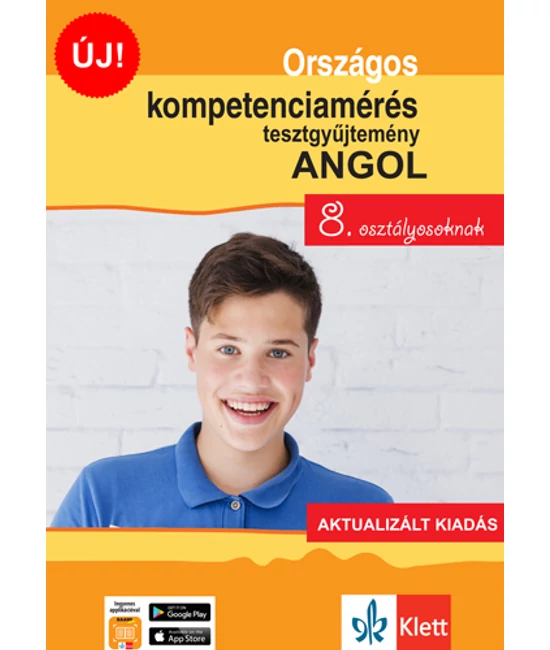 Országos kompetenciamérés tesztgy. ANGOL nyelv  8. oszt.  Aktualizált kiadás és Ingyenes Applikáció