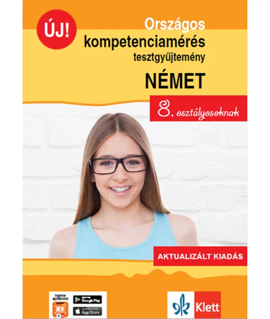 Országos kompetenciamérés tesztgy. NÉMET nyelv  8. oszt.  Aktualizált kiadás és Ingyenes Applikáció