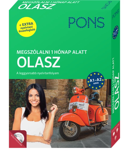 PONS Megszólalni 1 hónap alatt OLASZ Könyv és hanganyag